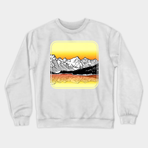 Valley of the ten Peaks Crewneck Sweatshirt by mailboxdisco